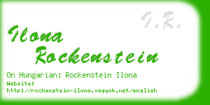 ilona rockenstein business card